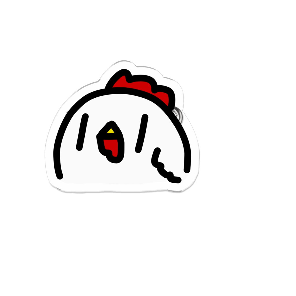 にわとりくんアクリルバッジ