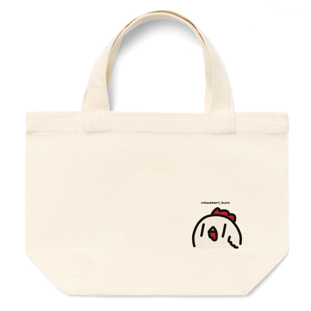にわとりくんが入るくらいのミニトート
