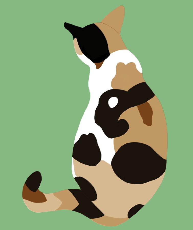 三毛猫スマホリング