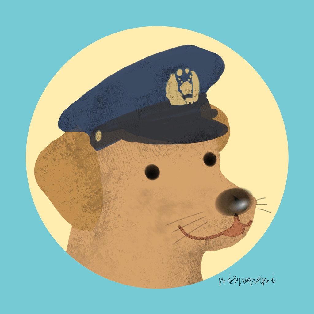 犬のおまわりさんミニタオル