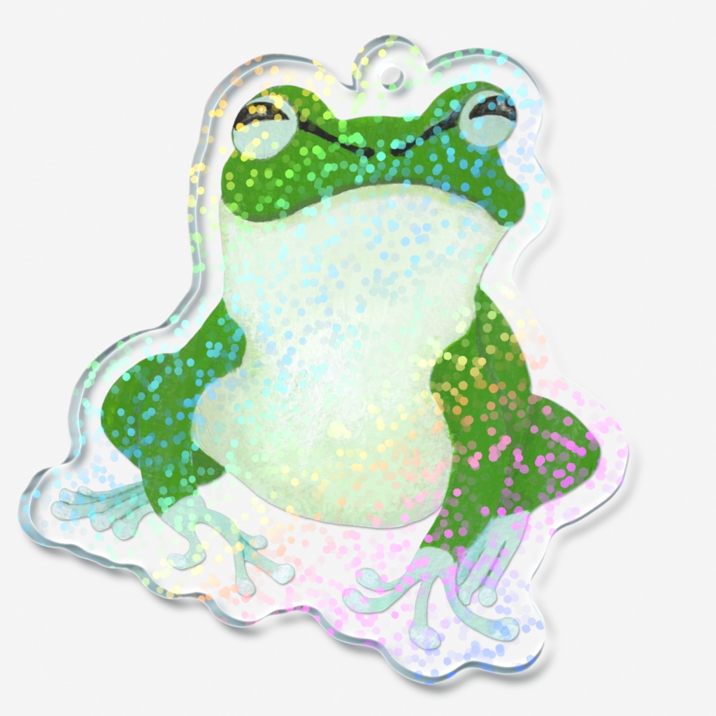 カエル ホログラムアクリルキーホルダー