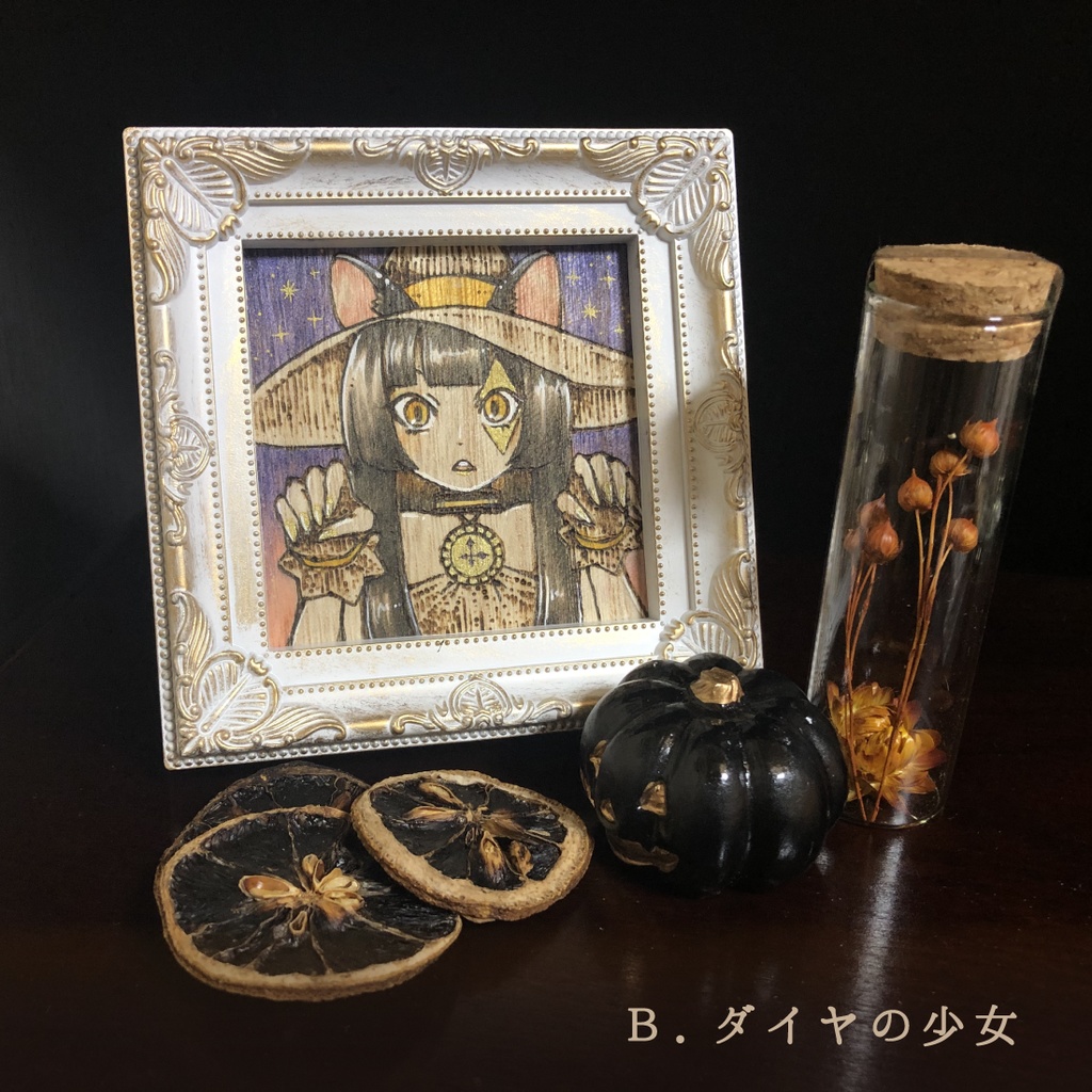 Halloween Girls 2020 ウッドバーニング原画