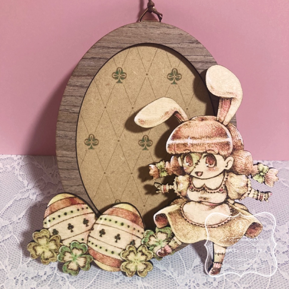 木工アート『ハッピー・イースター』