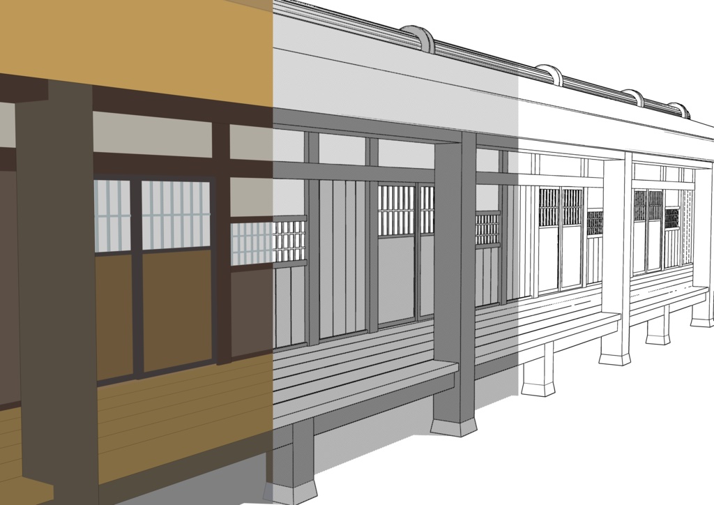 忍たまの長屋(全体+室内)