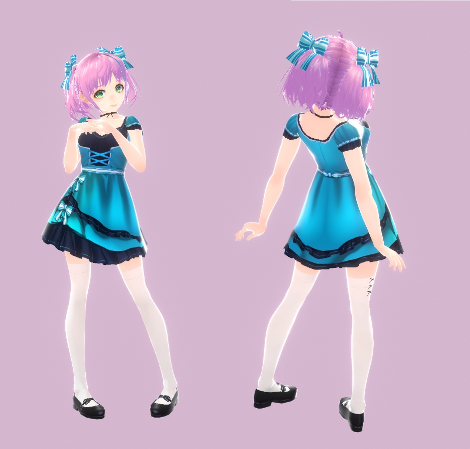 【Vroidモデル】キャラクター&衣装セット