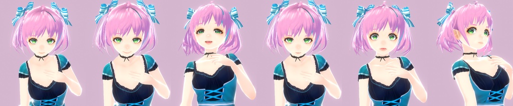 【Vroidモデル】キャラクター&衣装セット