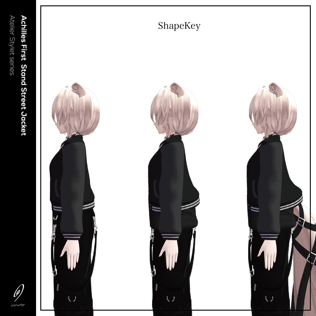 【真央専用衣装】Achilles First Stand/stadium jacket【VRChat向け衣装モデル】