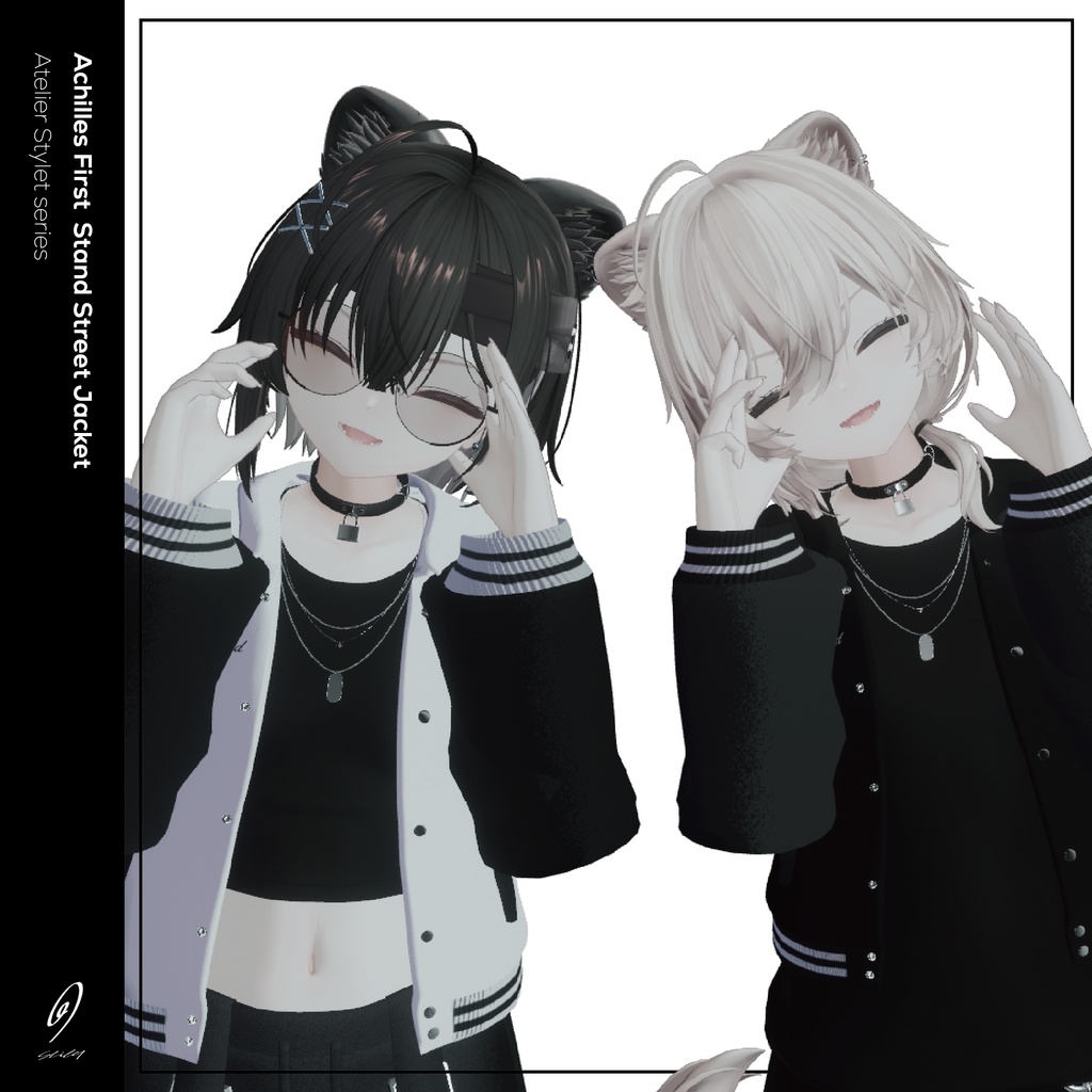 【真央専用衣装】Achilles First Stand/stadium jacket【VRChat向け衣装モデル】