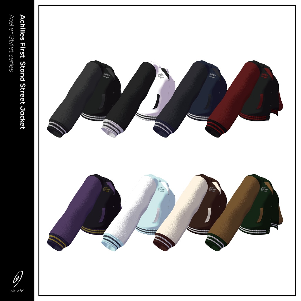 【真央専用衣装】Achilles First Stand/stadium jacket【VRChat向け衣装モデル】