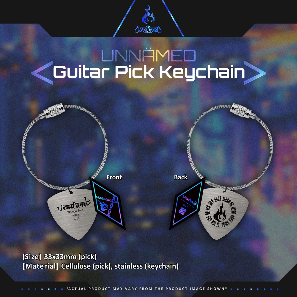 Unnämed Guitar Pick Keychain