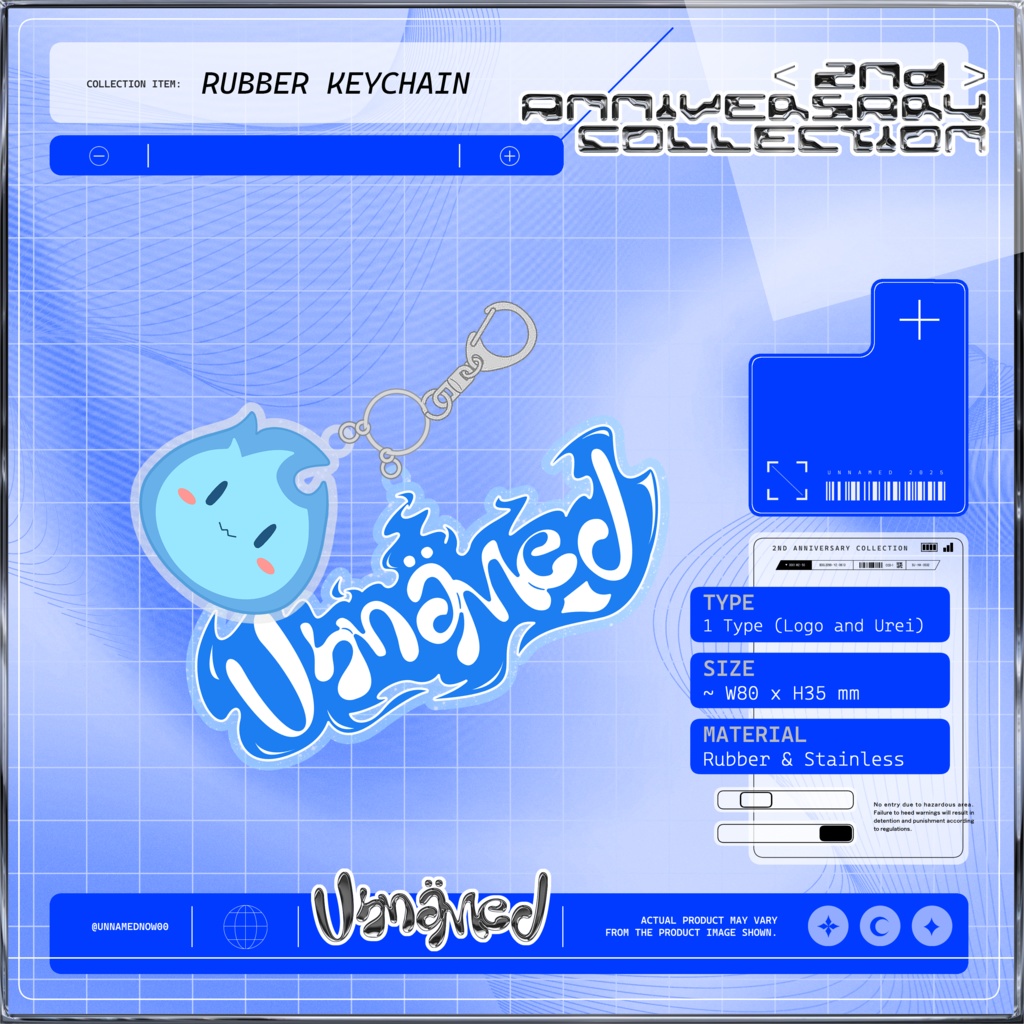 2nd Anniversary Collection Rubber Keychain