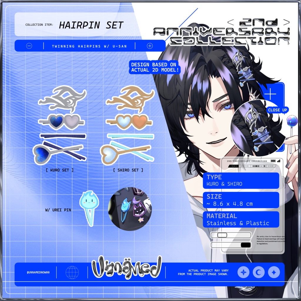 2nd Anniversary Collection Hairpin set