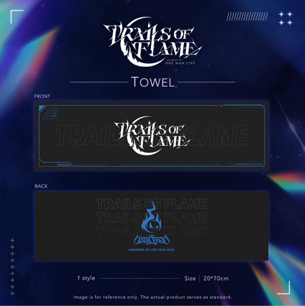 Trails of Flame concert merch: Towel