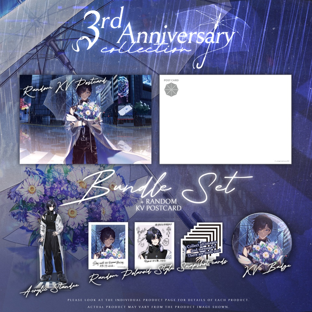 3rd Anniversary Collection Bundle Set + Random KV Postcard