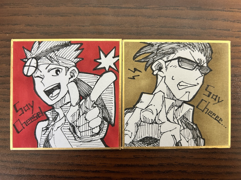 描き下ろし豆色紙