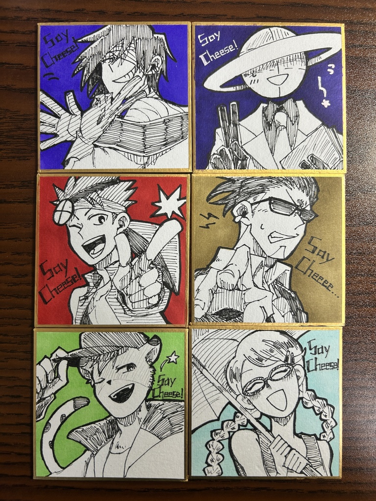 描き下ろし豆色紙