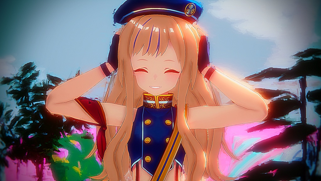 【MMD】フカヒレタイム「いないいないばあ！」【モーション配布】
