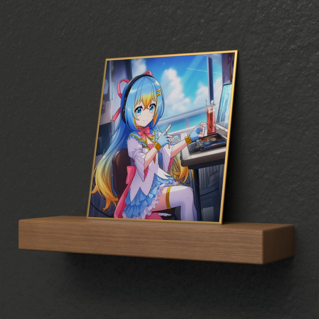 ミニ色紙#4(AI生成画像)