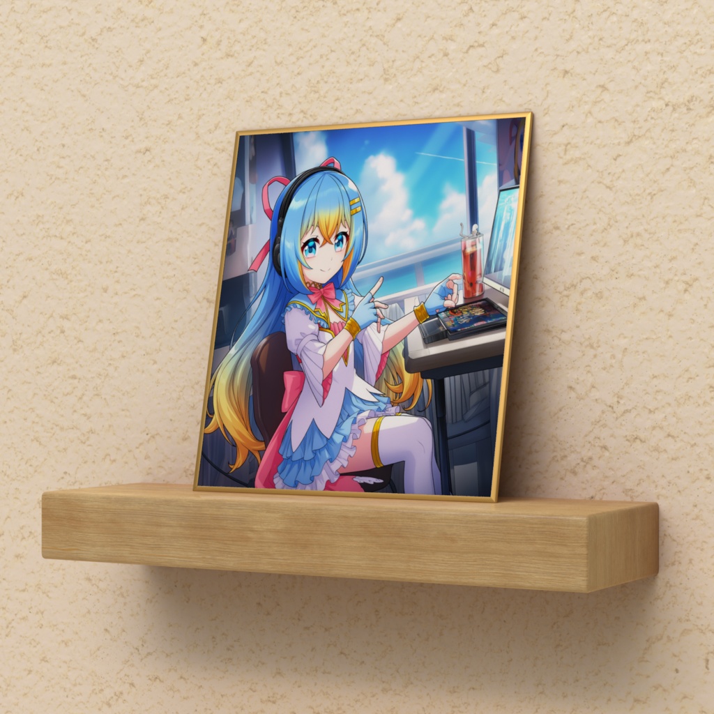 ミニ色紙#4(AI生成画像)