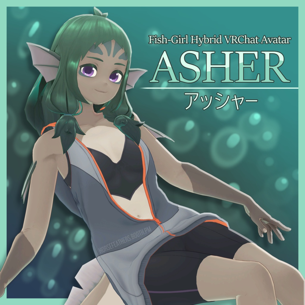 [Asher] 3D Model (VRChat Avatar)