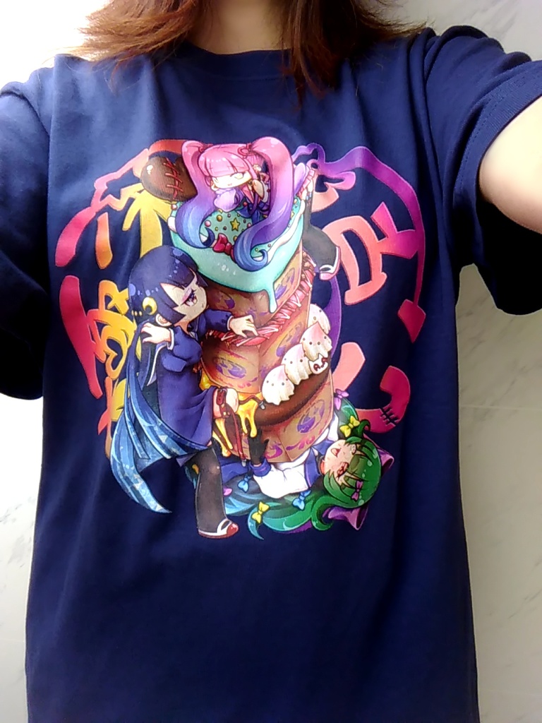 架空の欠損ガールズバンド🌈極楽不足🌈【Tシャツ/大判タオル】