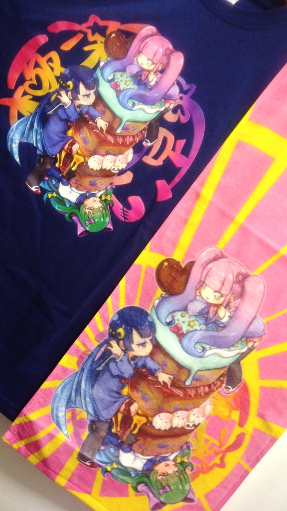 架空の欠損ガールズバンド🌈極楽不足🌈【Tシャツ/大判タオル】