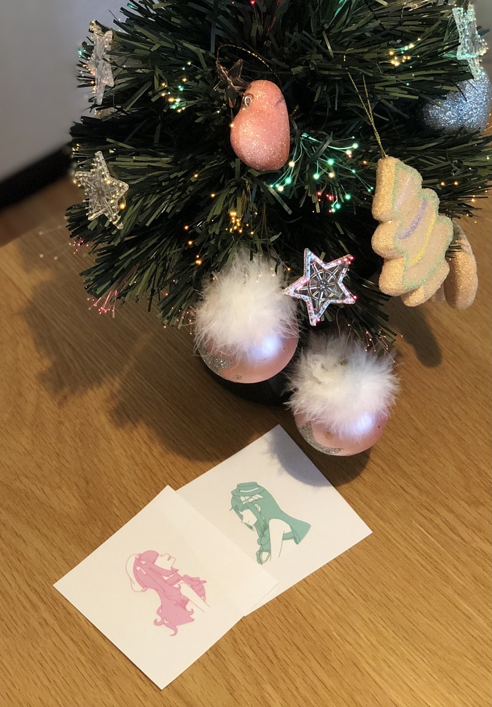 ツートンカラーステッカー/レーチェル #TakeoutLatte