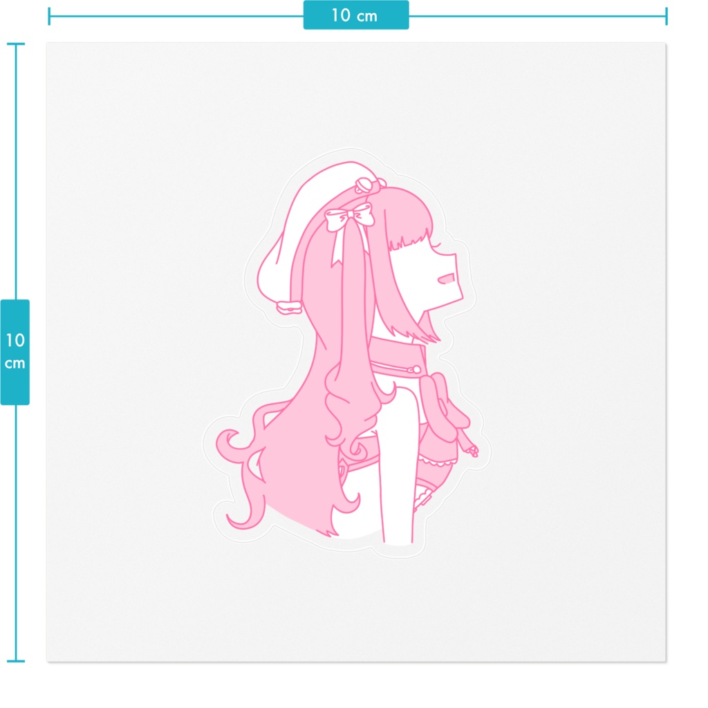 ツートンカラーステッカー/レーチェル #TakeoutLatte