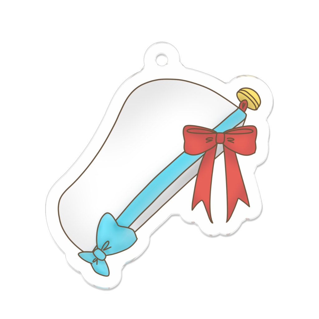 チャームポイント！帽子アクリルキーホルダー／レチェのベレー帽 #TakeoutLatte