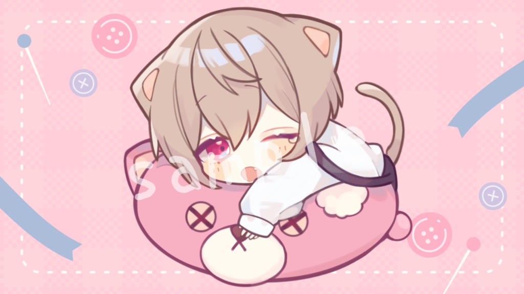 こむにゃんアクリルキーホルダー#03