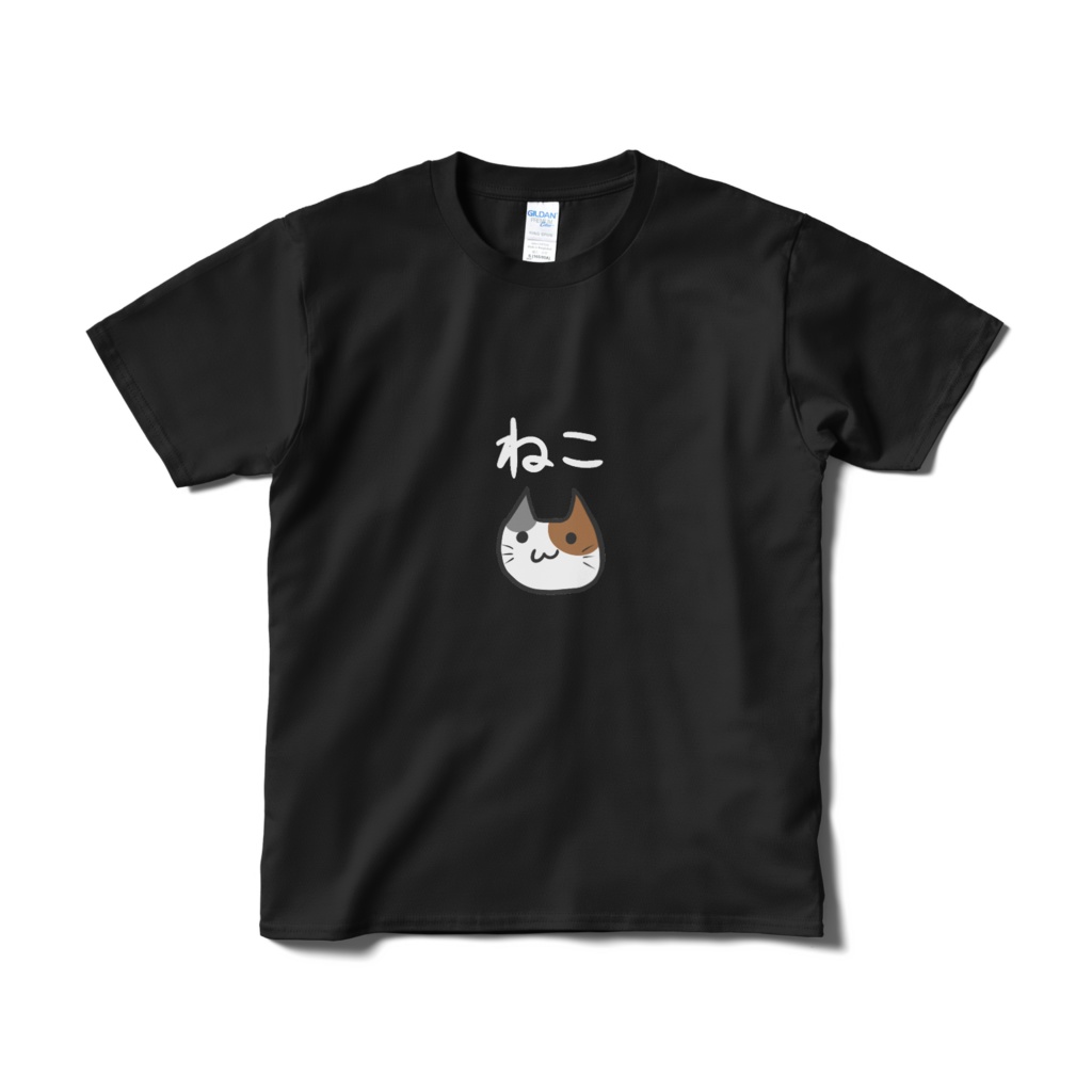 ねこTシャツ(黒)