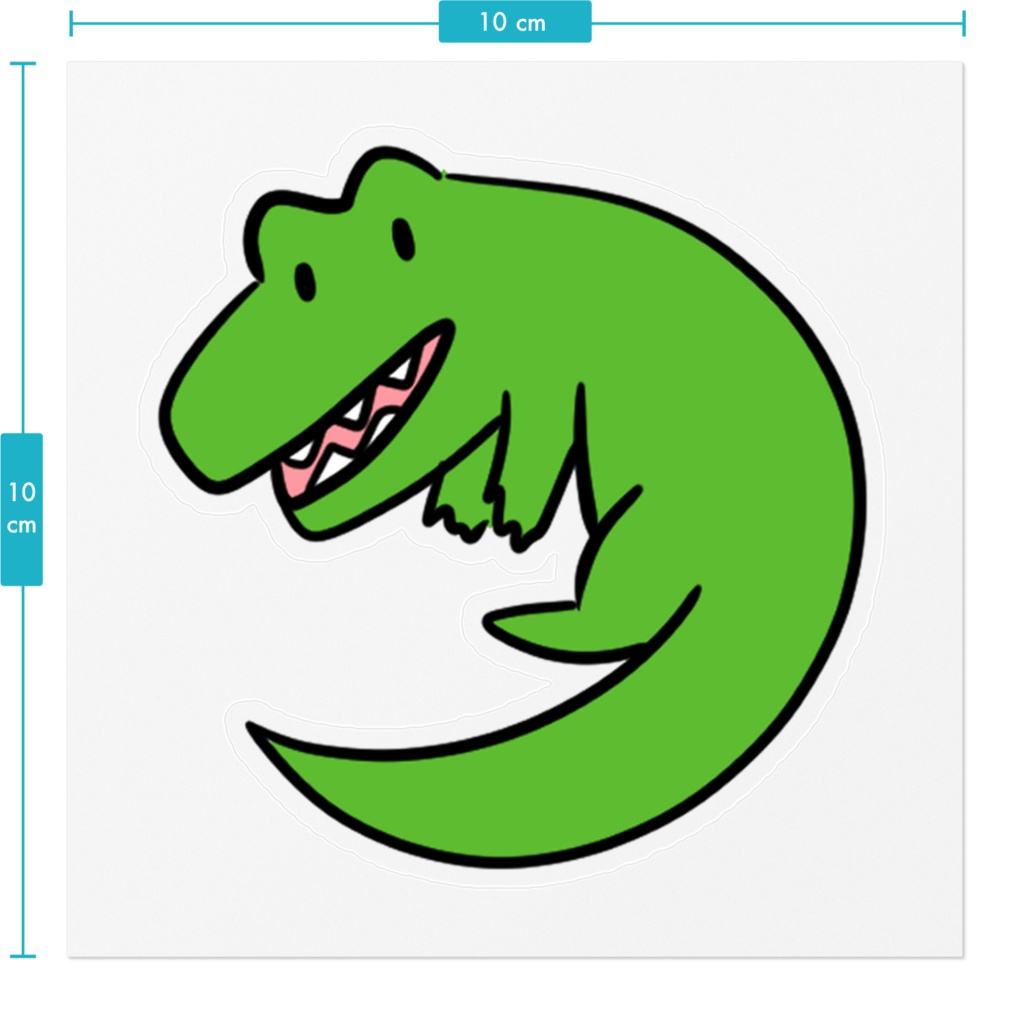わにステッカー