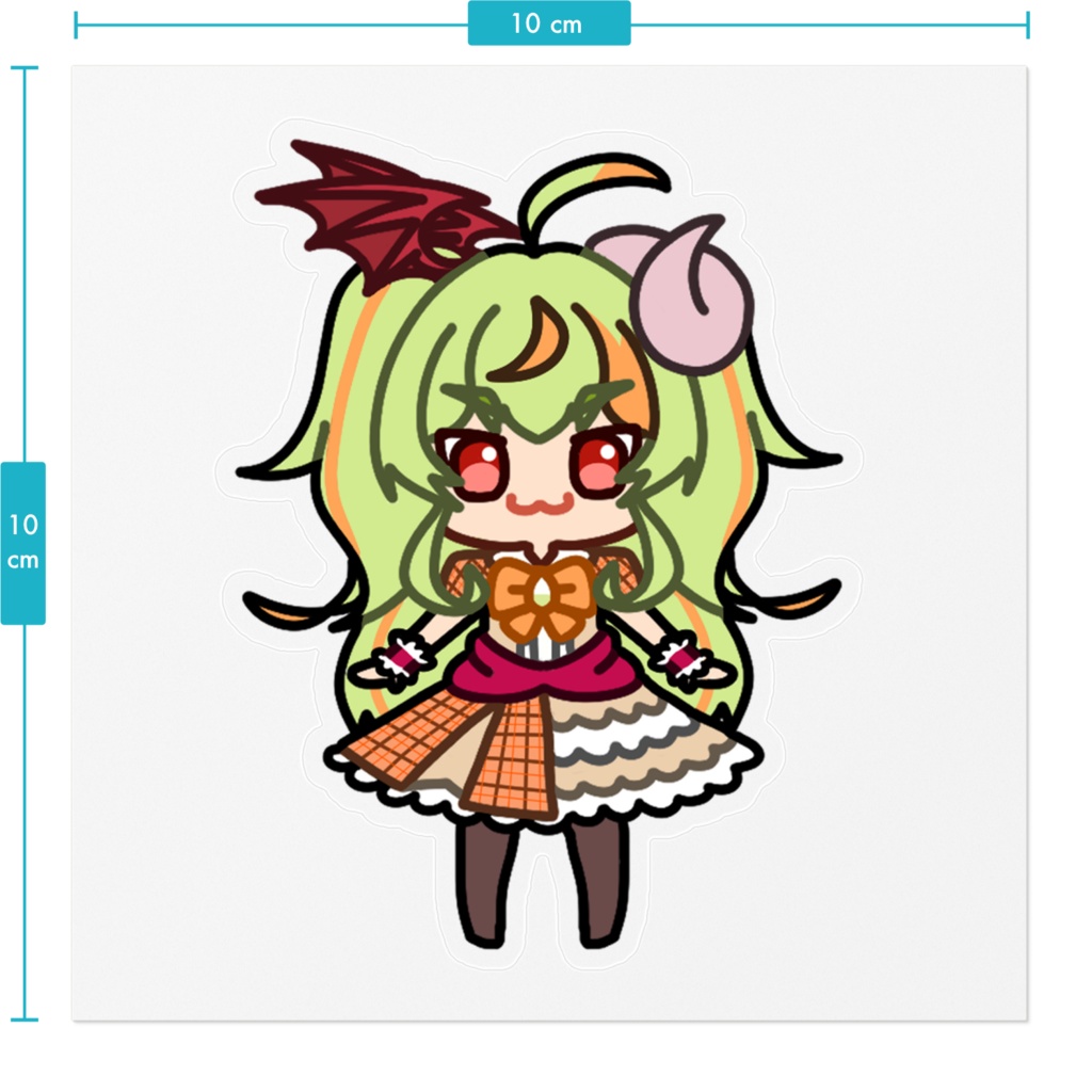 めーすぱの立ち絵ちゃんステッカー