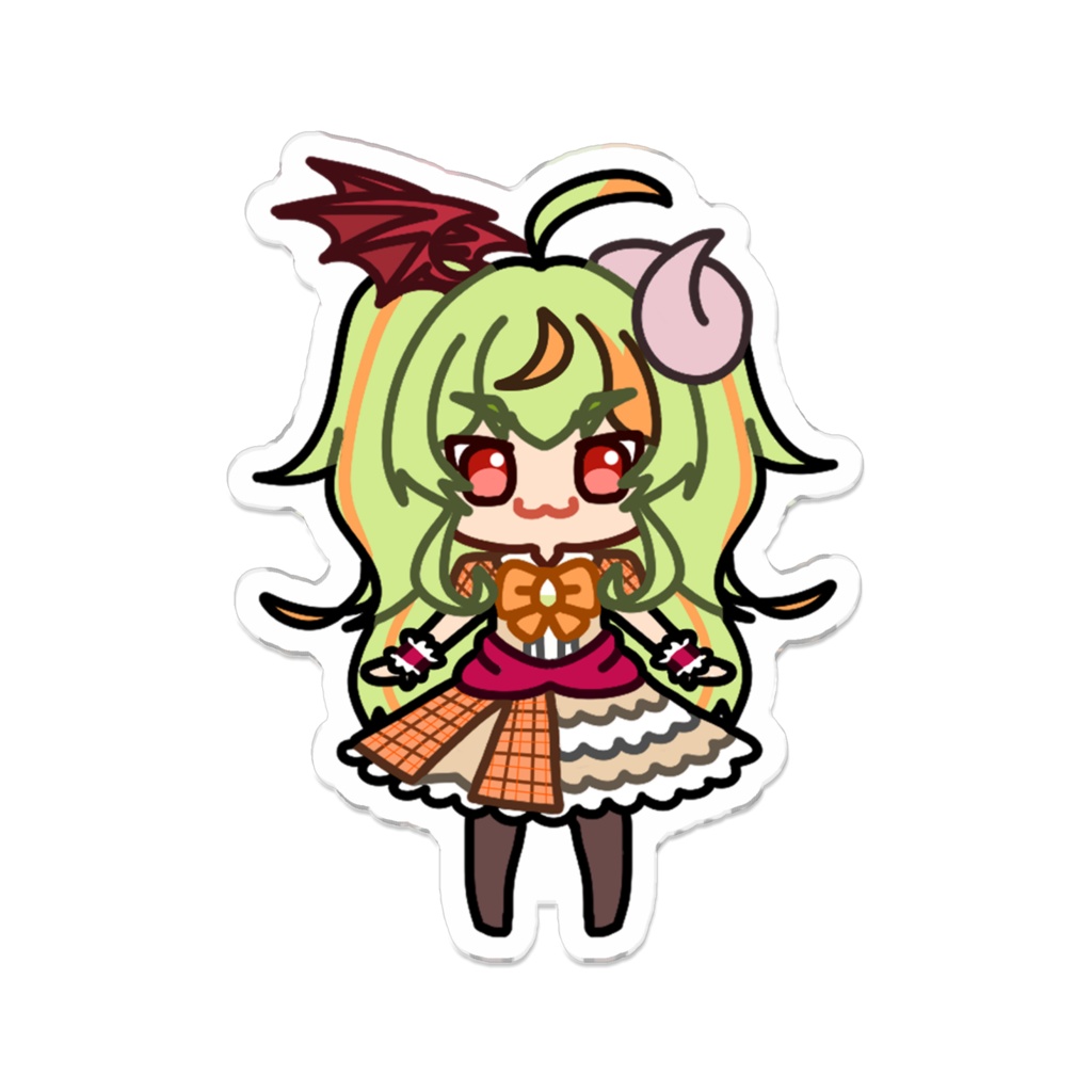 めーすぱの立ち絵ちゃんアクリルバッジ