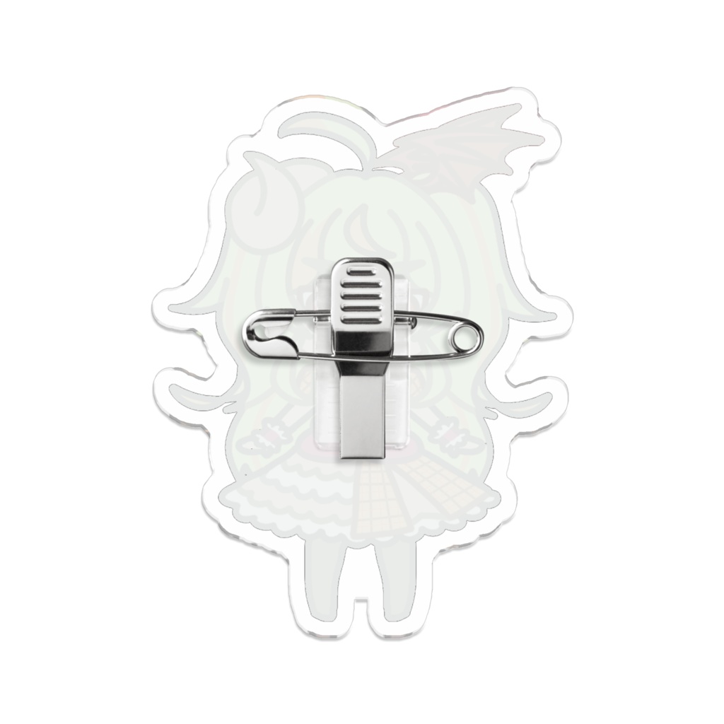 めーすぱの立ち絵ちゃんアクリルバッジ