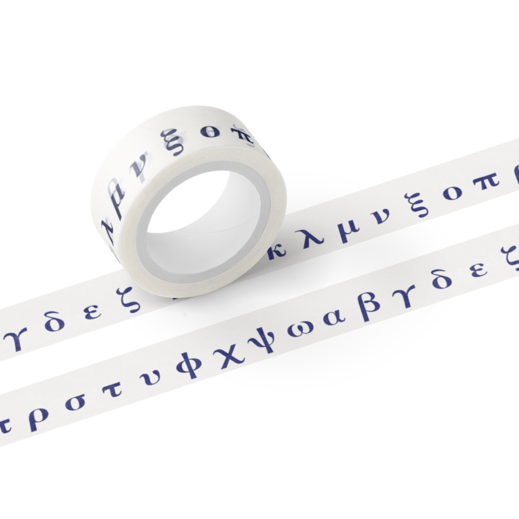 ギリシャ文字マスキングテープ(小文字)