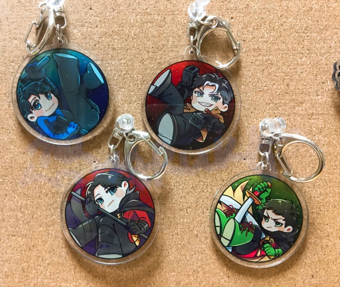 駒鳥アクリルキーホルダー