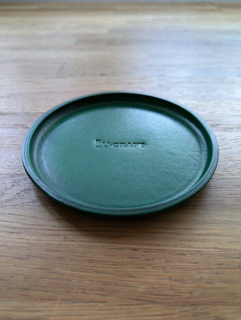 革のトレー(グリーン)