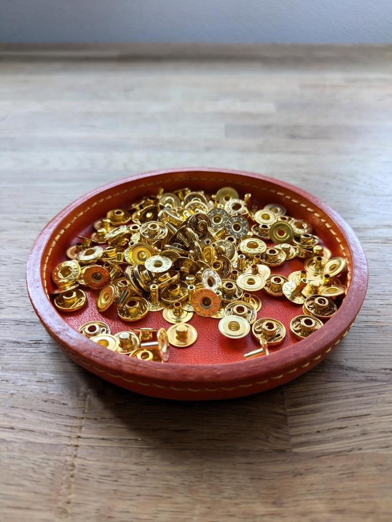 「革のトレー (L)(オレンジ)」