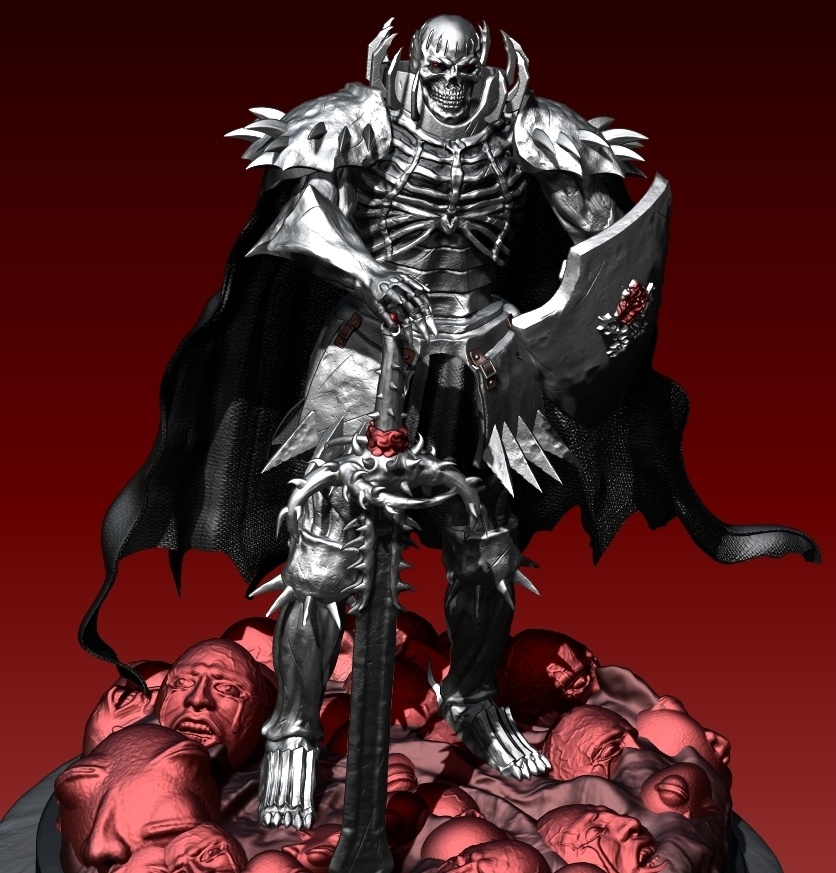 Berserk Skull Knight ベルセルク  骸骨の騎士 STL file for 3D printing