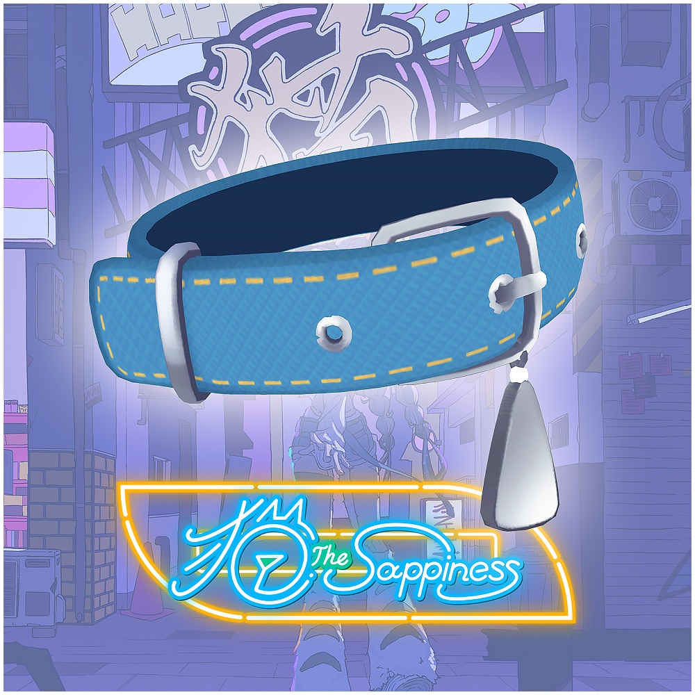 【VRChat想定】猫 The Sappiness チョーカー