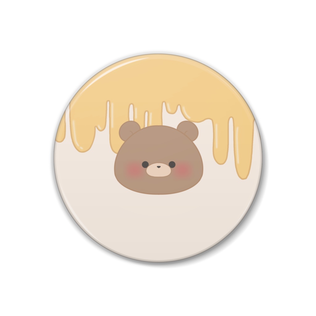 くまさん缶バッジ