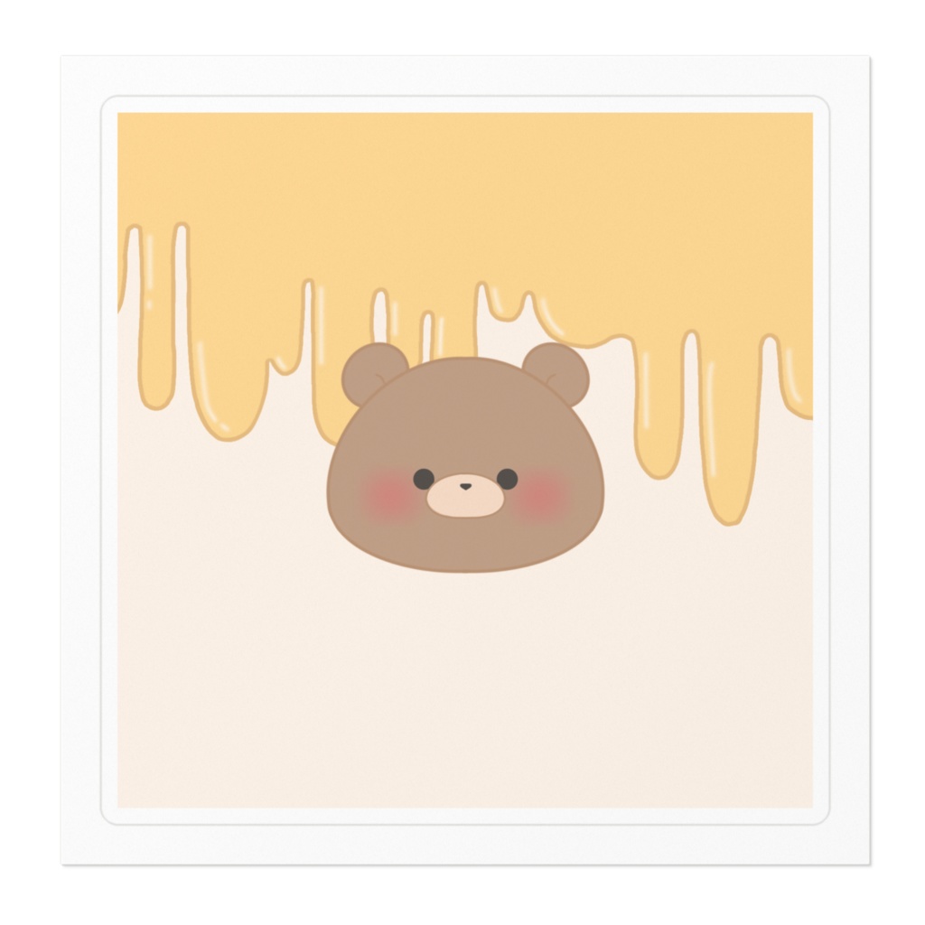 くまさんステッカー