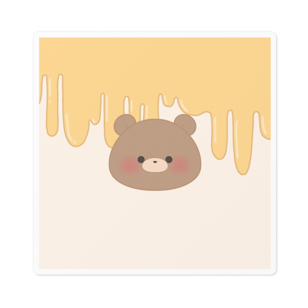 くまさんステッカー