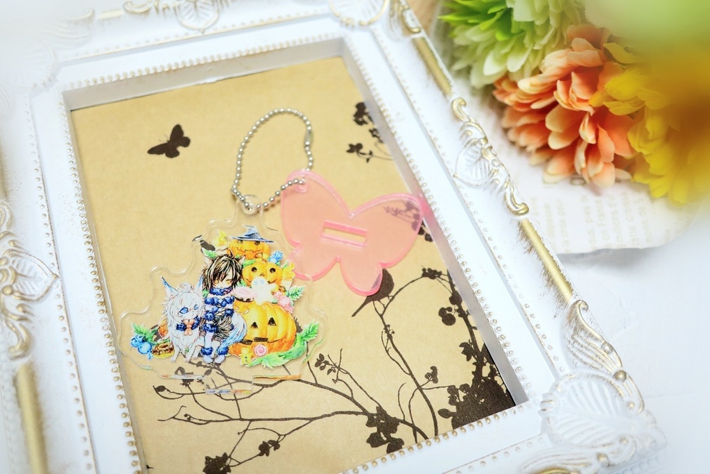 【FGO(ファンアート)】以蔵さん&フォウくんアクリルスタンドチャーム