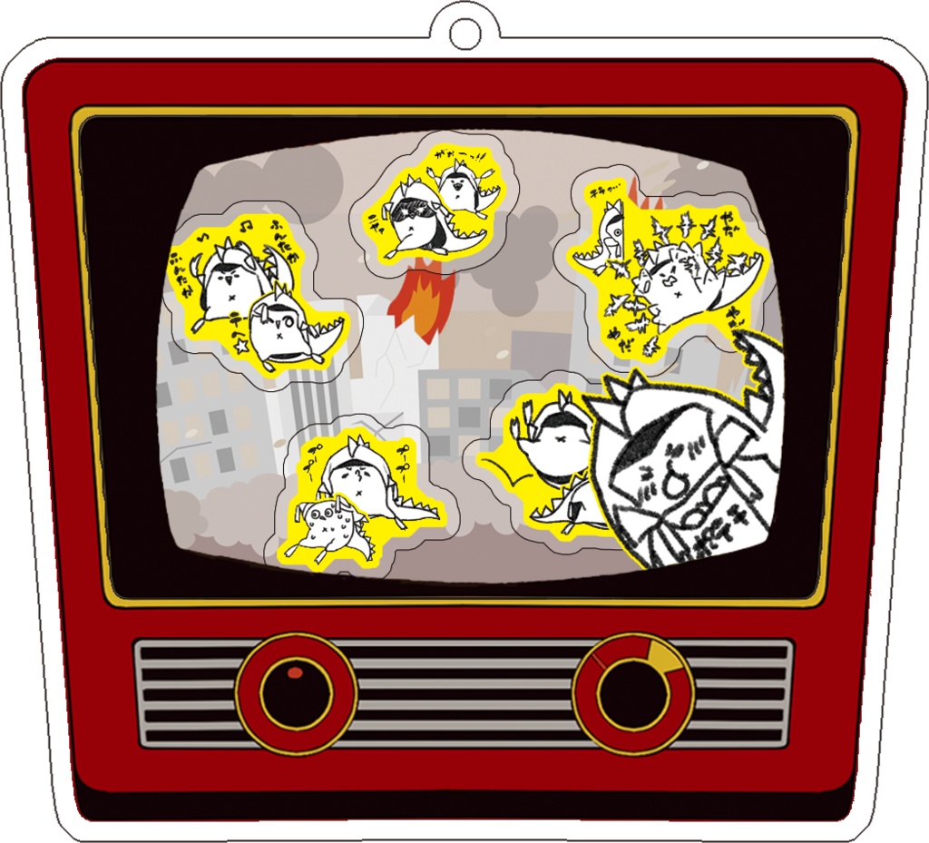 おざぶ怪獣シャカシャカアクキー