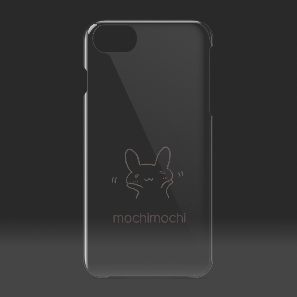 もちもちうさぎのiPhoneクリアケース