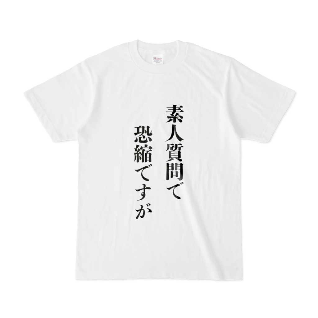 理系が恐怖するワードTシャツ~素人質問で~