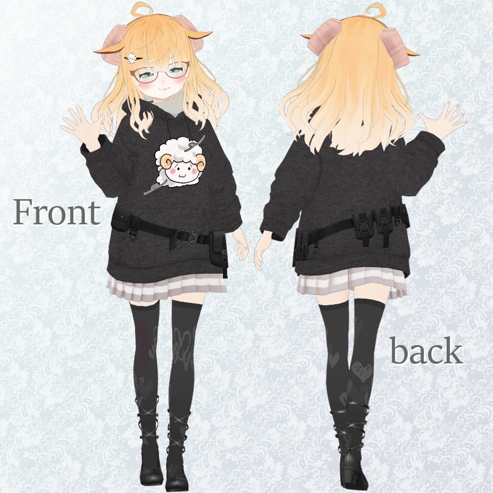 【無料】ドールシープ(Doll Sheap)【VRoid VRMモデル】