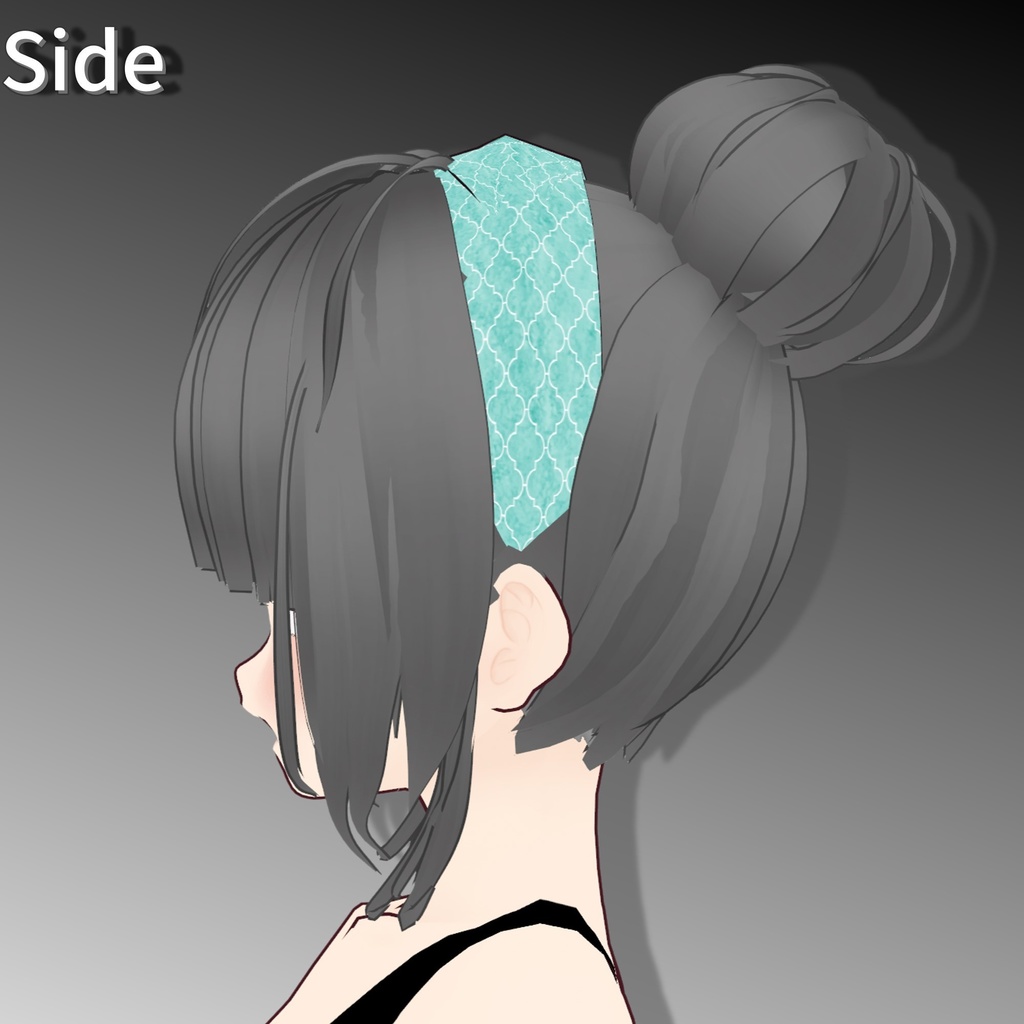 【Vroid Hair preset】崩しお団子ヘア【vroid custom item】